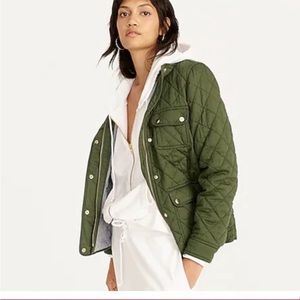 J. Crew Quilted downtown field jacket